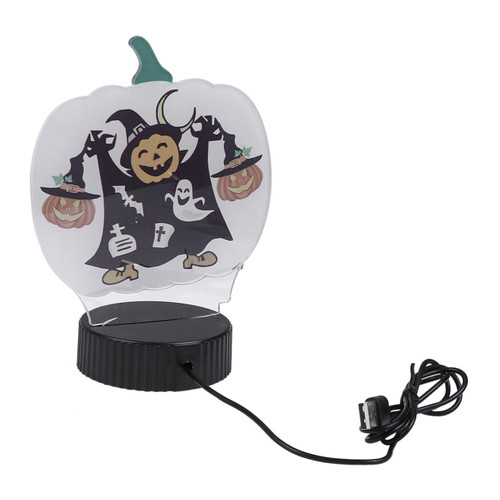 BESTOYARD 1pc Halloween Jack-o-Lantern Halloween Lamp Halloween Lights Halloween Festival Lamp Pumpkin Decorative Lights Acrylic Light Decorative Lamp Halloween USB Pumpkin Party Lamp