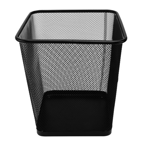 Cabilock Mesh Wire Wastebasket Waste Basket Office Garbage Cans Mesh Wastebasket Trash Wire Waste Paper Basket Wire Mesh Trash Open Top Waste Basket Trashcan