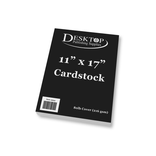 Premium Black 11x17 Cardstock - Tabloid Size Thick Heavyweight 80lb Cover - 25 Sheets