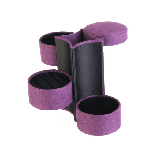 Holibanna Jewelery Organizer Jewelry Storage Case Jewelry Storage Box Cylinder Jewelry Organizer Vintage Jewelry Box Jewelry Box Purple Roll up Jewelry Organizer Jewelry Storage Organizer