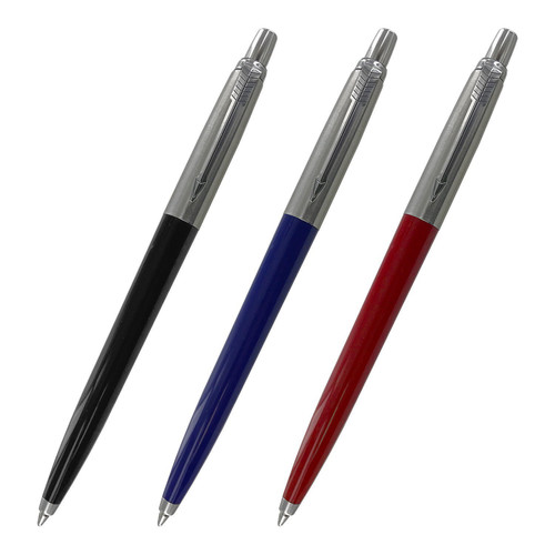 Parker Jotter Retractable Ball Point Pen Black Ink, Fine Point (Assorted)