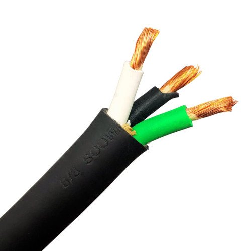 10 Feet 8/3 SOOW Cable Cord Wire - 8 Gauge 8 AWG 3 Conductor 600V Portable Power Extension Cord Cable with Ultra Flexible CPD Insulation Jacket