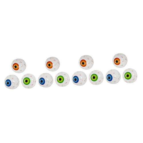 BESTOYARD 12 Pcs Eyeball Aluminum Film Balloon Halloween Balloons Prom Decor Halloween Ornaments Haunted House Eyeball Balloon Halloween Bouncy Balls Scary Balloons Halloween Balloon Decor