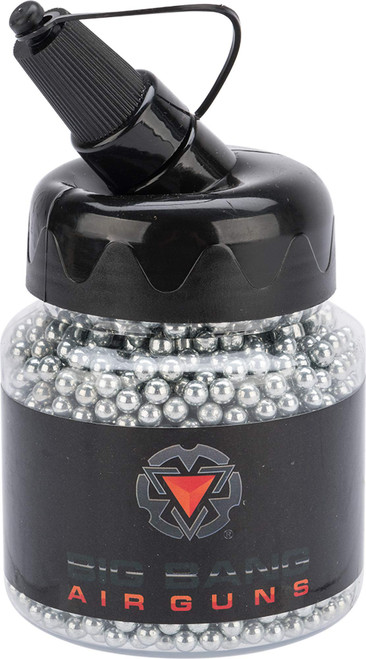 Evike Big Bang Airgun 4.5mm / .177 Cal Steel BB - Bottle (Type: Zinc Plated / 1500rd)