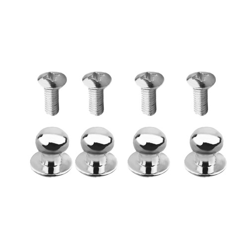 Bettomshin 10mmx11mm Gift Jewelry Box Single Hole Round Knobs Pull Handles White Tone 10Pcs