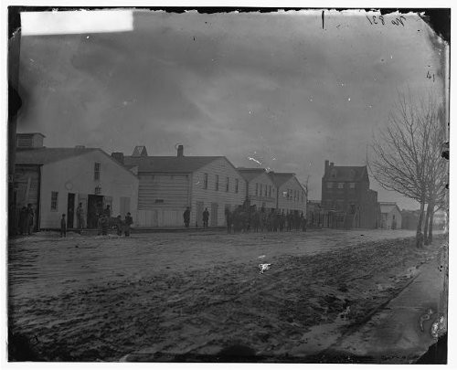 HistoricalFindings Photo: Quartermaster Warehouse,Storage,Roads,Washington DC,United States Civil War,1862