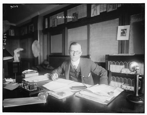 HistoricalFindings Photo: George B. Baker,Talking on The Telephone,Seated at Desk 1