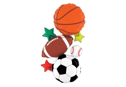 Multi Sports Stacker Jumbo 37" Foil Party Balloon