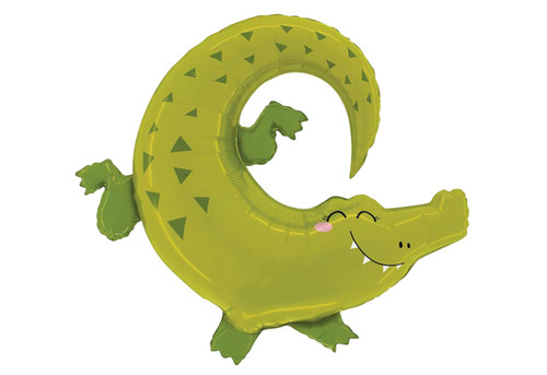 Adorable Jungle Alligator Jumbo 34" Foil Party Balloon Adorable Jungle Alligator Jumbo 34" Foil Party Balloon