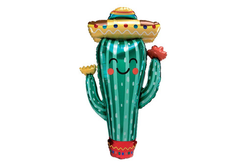 Adorable Fiesta Cactus Jumbo 38" Foil Party Balloon