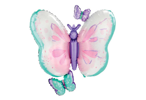 Adorable Flutters Butterfly Jumbo 36" Foil Party Balloon