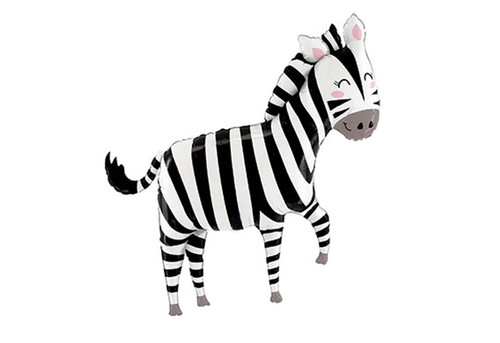 Jungle Zebra Jumbo 50" Foil Party Balloon Jungle Zebra Jumbo 50" Foil Party Balloon