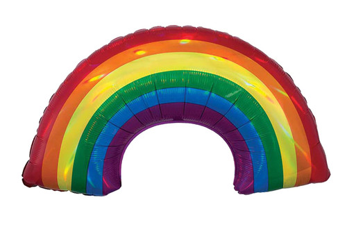 Iridescent Rainbow Jumbo 34" Foil Party Balloon
