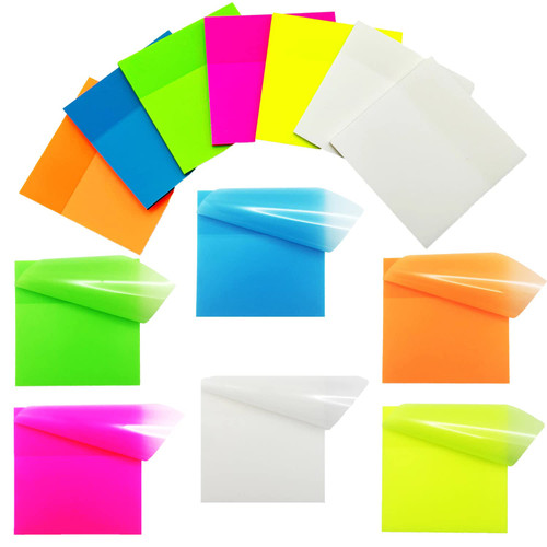 550 Pcs Transparent Sticky Notes Clear Sticky Notes Self-Adhesive Waterproof Translucent Sticky Note Pads for Office & School Supplies - 3x3 inch