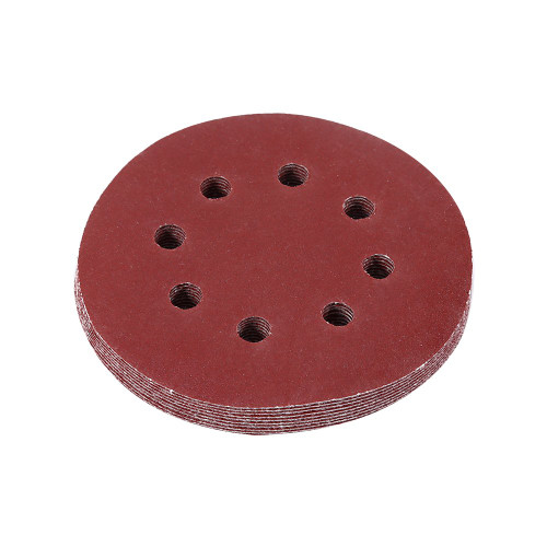 10Pcs 8 Hole Round Sanding, Hook Loop Discs Sanding Discs Disc 125mm/5in 60# 1000# Hook and Loop Sanding Disc Pads Sander Sandpaper for Wood and Metal(800#)(180#)