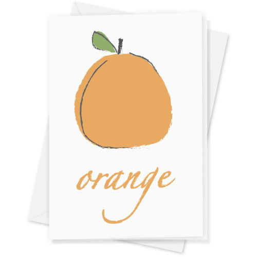 Azeeda Large (A4) 'Orange Fruit Illustration Drawing' Blank Greeting Card (GC00052874)
