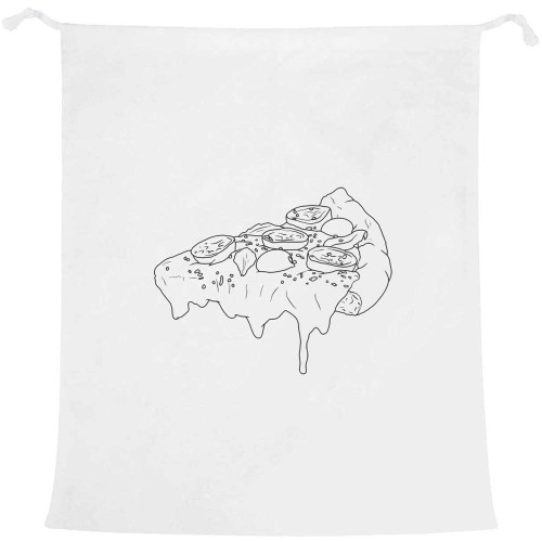 'Cheesy Pizza Slice' Laundry/Washing/Storage Bag (LB00024001)