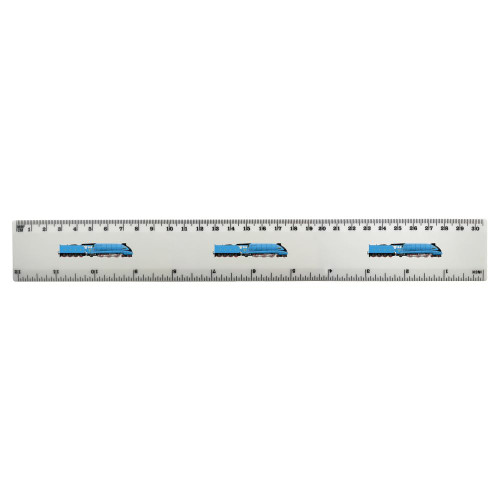Azeeda 'Mallard Steam Train' 30cm (12 Inch) White Plastic Ruler (RL00071584)