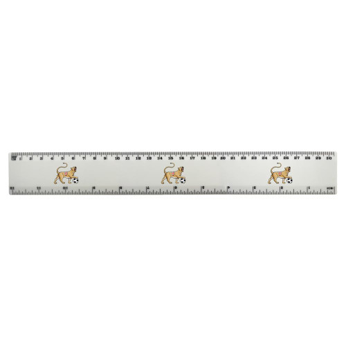 Azeeda 'England Lioness & Football' 30cm (12 Inch) White Plastic Ruler (RL00071910)