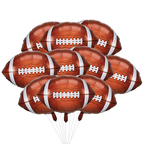 BlingABC Football Balloons Set,10Pcs 18Inch Large Rugby Balloons Mylar Football Foil Balloons, Superbowl Balloons for Tailgate Game Day Sports Football Theme Birthday Party Decorations Supplies BlingABC Football Balloons Set,10Pcs 18Inch Large Rugby Balloons Mylar Football Foil Balloons, Superbowl Balloons for Tailgate Game Day Sports Football Theme Birthday Party Decorations Supplies