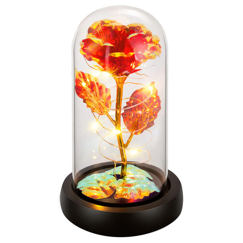 Birthday Gifts for Women, Rose Flower Gifts for Her, Glass Rose Gifts for Mom, Red Colorful Flower Rose Gift, Light Up Rose Flowers in Glass Dome, Women Gifts for Her,Wife,Mom,Girls,Anniversary Birthday Gifts for Women, Rose Flower Gifts for Her, Glass Rose Gifts for Mom, Red Colorful Flower Rose Gift, Light Up Rose Flowers in Glass Dome, Women Gifts for Her,Wife,Mom,Girls,Anniversary
