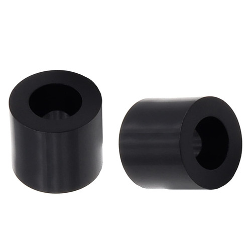 Yoohey 100Pcs M4 Rubber Spacer Black Plastic Spacers,1/4 Inch Nylon Rubber Wall Spacers for Electrical Screws Switch and Receptacle,7mm Outer Diameter,4.2mm Inner Diameter,Length 6mm