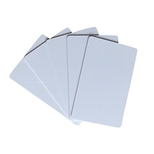 Blank PVC Cards for ID Badge Printers - Graphic Quality White Plastic CR80 30 Mil (CR8030) by YARONGTECH - Compatible with Most Photo ID Badge Printers (White) (200)