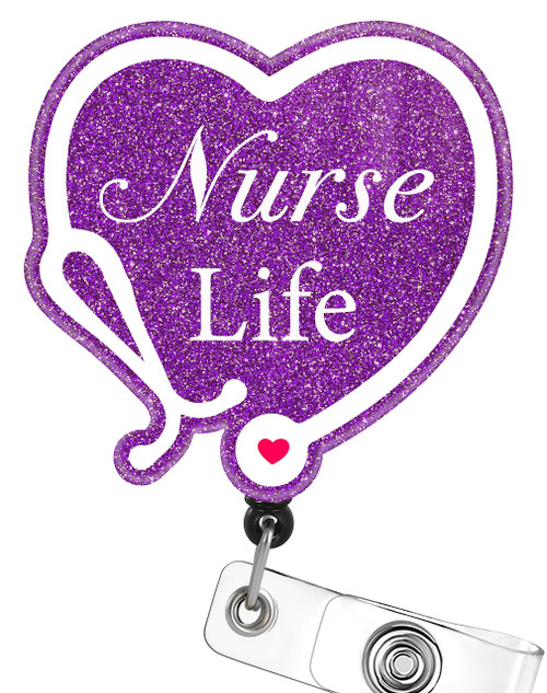 Plifal Badge Reel Holder Retractable with ID Clip for Nurse Nursing Name Tag Card Cute Funny Nursing Student Doctor RN Medical Assistant Work Office Alligator Clip,Gifts for Nurses(Nurse Life) Plifal Badge Reel Holder Retractable with ID Clip for Nurse Nursing Name Tag Card Cute Funny Nursing Student Doctor RN Medical Assistant Work Office Alligator Clip,Gifts for Nurses(Nurse Life)