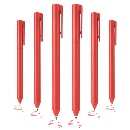 BAYTORY 6Pcs Gel Ink Pens, Quick Dry Ink Pen Fine Point Red 0.5mm Smooth Writing for School Supplies Journaling Notetaking Stationery BAYTORY 6Pcs Gel Ink Pens, Quick Dry Ink Pen Fine Point Red 0.5mm Smooth Writing for School Supplies Journaling Notetaking Stationery