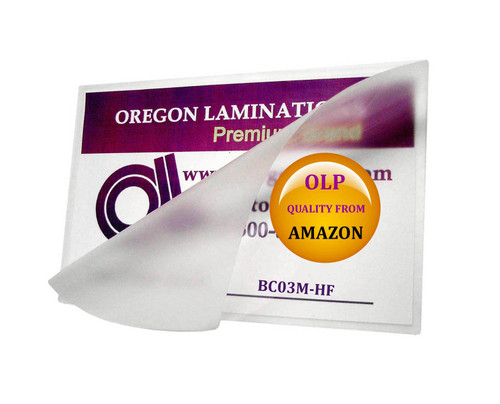 Matte Business Card Laminating Pouches 3 Mil 2-1/4 x 3-3/4 Qty 50