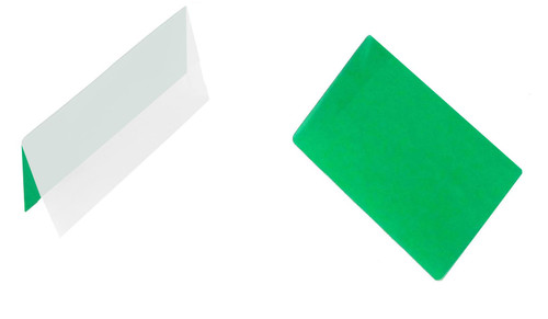 Oregon Lamination Hot Laminating Pouches Business Card (Pack of 25) 10 mil 2-1/4 x 3-3/4 Green/Clear