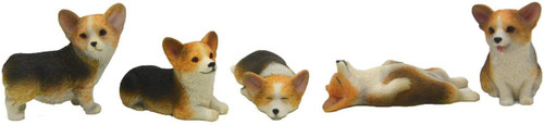 Pack of 5 Corgi Miniature Figurines Mini Welsh Corgi Cake topper Corgi Ornament Decoration Collectibles Pack of 5 Corgi Miniature Figurines Mini Welsh Corgi Cake topper Corgi Ornament Decoration Collectibles