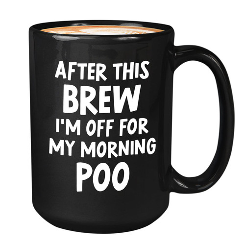 Bubble Hugs Caffeine Lovers Coffee Mug 15oz Black - after brew - Coffee Drinker Enthusiast Caffeine Addict Roast Caffeinated Arabica Corporate Worker