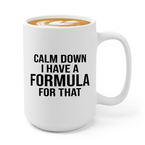 Flairy Land Accountant Coffee Mug 15oz White -Formula for That - Accounting Student CPA CFO Auditor Financial Advisor Tax Season Corporate Accountants