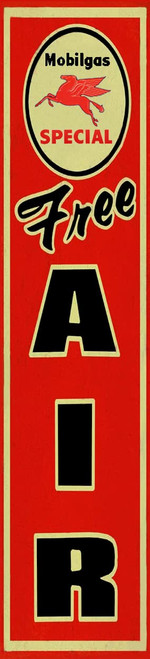 Mobilgas Gasoline Free Air Retro Metal Sign Aluminum Vintage Antique Style Wall Tin Plaque For Garage Man Cave Cafe Bar Pub Home Decoration