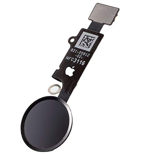 Afeax Compatible Home Button Main Key with Flex Cable Replacement for iPhone 8 and 8 Plus (Black or Space Grey)