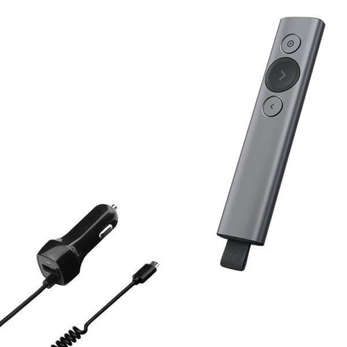 BoxWave Car Charger Compatible with Logitech Spotlight Presentation Remote - Car Charger Plus, Car Charger Extra USB Port with Integrated Cable for Logitech Spotlight Presentation Remote - Black BoxWave Car Charger Compatible with Logitech Spotlight Presentation Remote - Car Charger Plus, Car Charger Extra USB Port with Integrated Cable for Logitech Spotlight Presentation Remote - Black