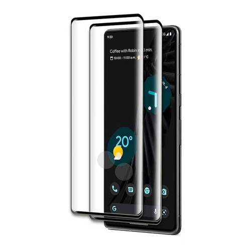 BoxWave Screen Protector Compatible With Google Pixel 7 Pro - ClearTouch Glass (2-Pack), 9H Tempered Glass Screen Protection (2-Pack) for Google Pixel 7 Pro