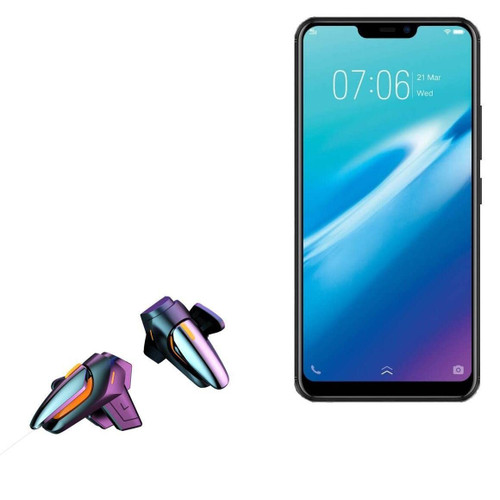 BoxWave Gaming Gear Compatible with vivo Y81i (Gaming Gear by BoxWave) - Touchscreen QuickTrigger, Trigger Buttons Quick Gaming Mobile FPS for vivo Y81i - Jet Black