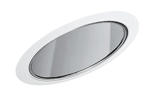 Juno Lighting Group 602C WH Juno Lighting 602C-WH 6-Inch Super Slope Downlight Reflector Cone, Clear Alsek with White Trim