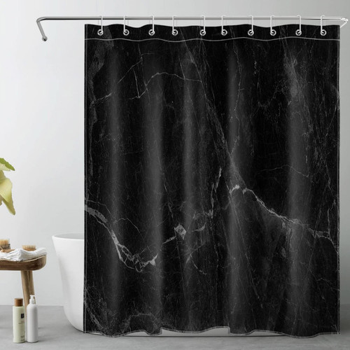 LB Abstract Black Marble Shower Curtain Decor, Minimalist Modern Grey Black and White Marble Shower Curtains for Bathroom 60X72 inch Polyester Fabric Bathroom Decoration Bath Curtains Hooks Included LB Abstract Black Marble Shower Curtain Decor, Minimalist Modern Grey Black and White Marble Shower Curtains for Bathroom 60X72 inch Polyester Fabric Bathroom Decoration Bath Curtains Hooks Included