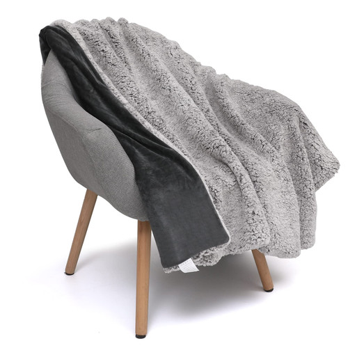 DEZANBO Sherpa Throw Blanket for Couch Soft Blankets & Throws,Fleece Reversible,Throw Blankets for Bed Sofa,Fuzzy Fluffy Warm Cozy Plush,60 x 80 inches,Grey