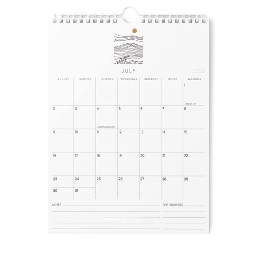 Calendar 2023-2024 - Vertical 8.5x11 2023 Wall Calendar Runs Until December 2024 - Easy Planning with the 2023 Calendar - Aesthetic Wall Calendar 2023-2024 Monthly - Karto - Zen