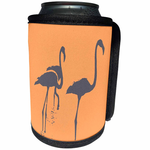 3dRose Minimalistic Three Flamingos Grey Silhouette On Peach - Can Cooler Bottle Wrap (cc-361025-1) 3dRose Minimalistic Three Flamingos Grey Silhouette On Peach - Can Cooler Bottle Wrap (cc-361025-1)