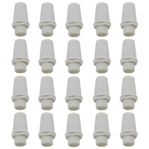 Cable Glands E-outstanding 20PCS White Strain Reliefs Connectors Cord Grips Retro Ceiling Lighting Accessories For Pendant Light Accessories Wire Clamp Threaded Cable Grip