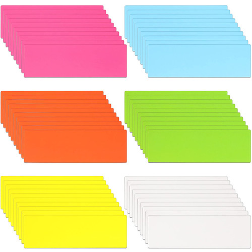 60 Pcs 3 x 1 Inches Dry Erase Magnetic Labels Magnets Sticker Dry Erase Magnets Dry Erase Labels Magnetic Strips for Whiteboard Reusable Name Tag Labels for School Office Classroom Home Supplies