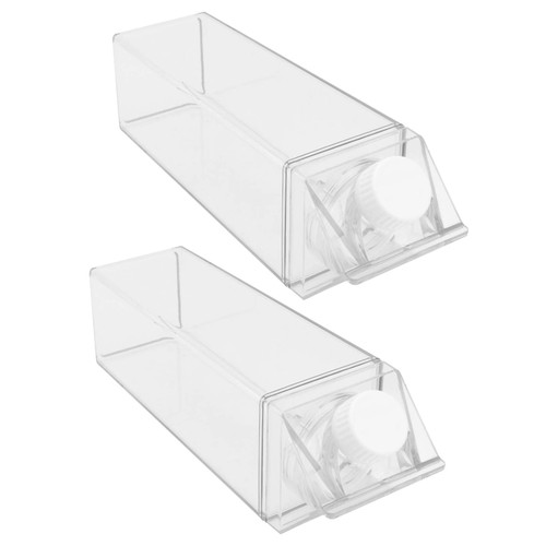 UPKOCH Bling Water Bottle 2pcs Plastic Milk Carton Water Bottles 500ml Clear Square Milk Bottles Portable Water Bottle for Outdoor Sports Travel Camping Activities Transparent Milk Carton Bottle