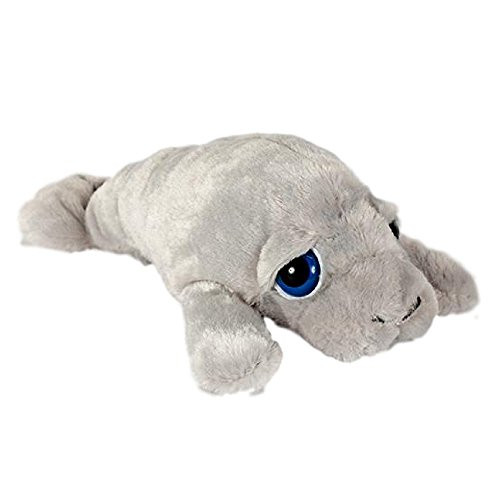 Wishpets 13" Manatee Large Blue Eye Plush Toy