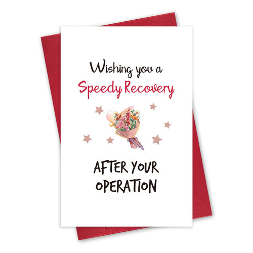 Recover Quickly Card, Get Well Soon Card, Speedy Recovery after your Operation