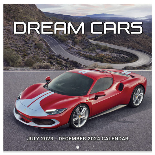 Wall Calendar 2023-2024 - Cars Calendar 2023-2024, July 2023 to December 2024, 11.8'' x 11.8'' 18 Monthly Wall Calendar 2023-2024 for Home, Office